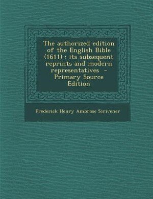 Front cover_The authorized edition of the English Bible (1611)