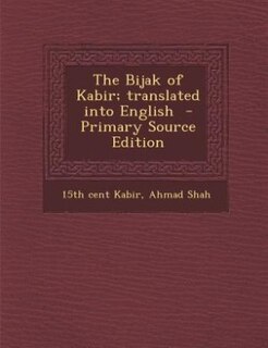 Couverture_The Bijak of Kabir; translated into English