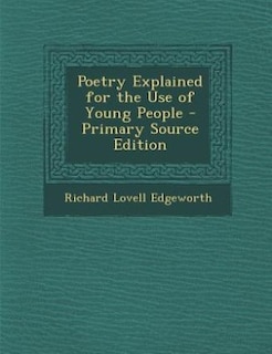 Couverture_Poetry Explained for the Use of Young People