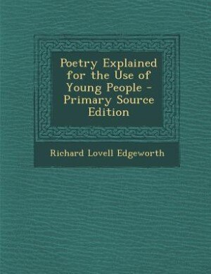 Couverture_Poetry Explained for the Use of Young People