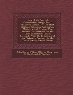 Front cover_Lives of the Scottish Covenanters
