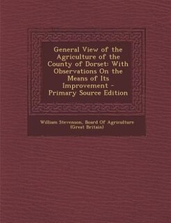 Couverture_General View of the Agriculture of the County of Dorset