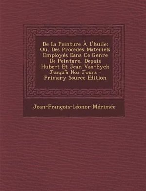 Front cover_De La Peinture À L'huile
