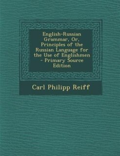 Couverture_English-Russian Grammar, Or, Principles of the Russian Language for the Use of Englishmen