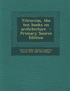 Front cover_Vitruvius, the ten books on architecture