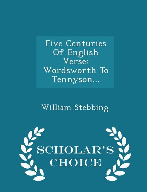 Front cover_Five Centuries Of English Verse