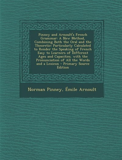 Couverture_Pinney and Arnoult's French Grammar