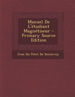 Front cover_Manuel De L'étudiant Magnétiseur