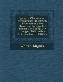 Couverture_Synopsis Characearum Europaearum