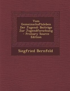 Front cover_Vom Gemeinschaftsleben Der Jugend