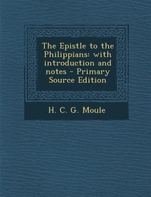Couverture_The Epistle to the Philippians