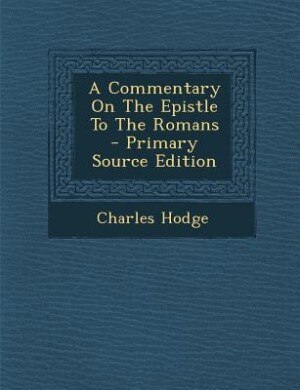 Couverture_A Commentary On The Epistle To The Romans