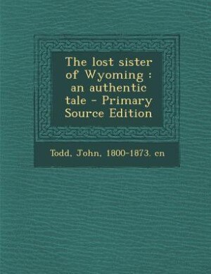 Front cover_The lost sister of Wyoming