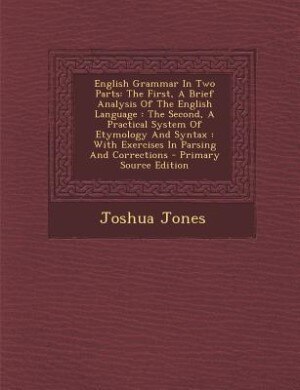 Couverture_English Grammar In Two Parts