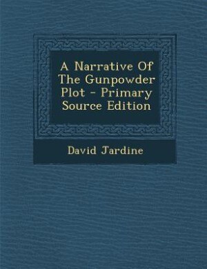 Couverture_A Narrative Of The Gunpowder Plot