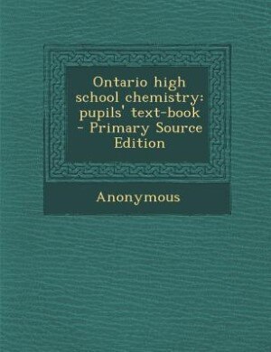 Couverture_Ontario high school chemistry