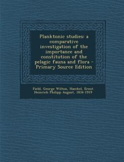 Front cover_Planktonic studies