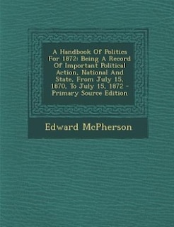 Couverture_A Handbook Of Politics For 1872