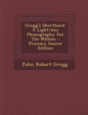 Front cover_Gregg's Shorthand
