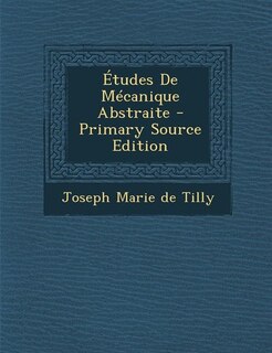 Front cover_Études De Mécanique Abstraite