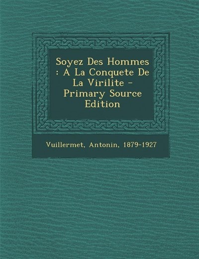 Couverture_Soyez Des Hommes