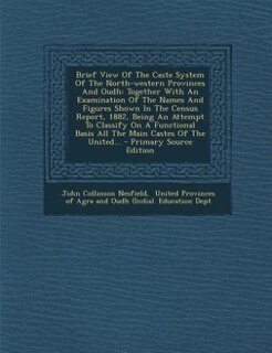 Couverture_Brief View Of The Caste System Of The North-western Provinces And Oudh
