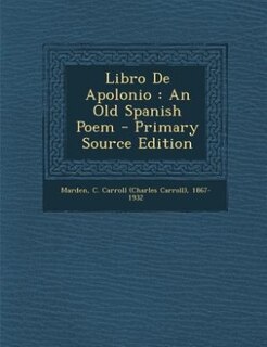Front cover_Libro De Apolonio