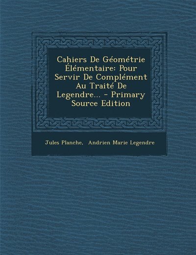 Front cover_Cahiers De G&eacute;om&eacute;trie &Eacute;l&eacute;mentaire