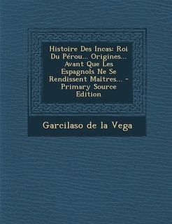 Front cover_Histoire Des Incas