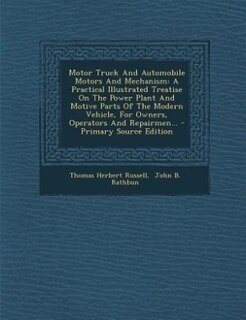 Couverture_Motor Truck And Automobile Motors And Mechanism