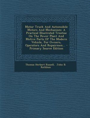 Couverture_Motor Truck And Automobile Motors And Mechanism