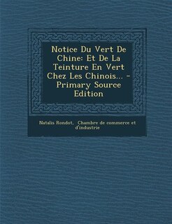 Couverture_Notice Du Vert De Chine