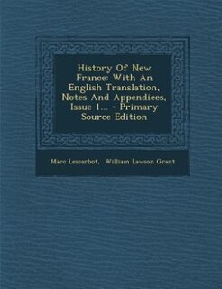 Front cover_History Of New France