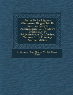 Couverture_Fastes De La Légion-d'honneur