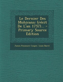 Front cover_Le Dernier Des Mohicans