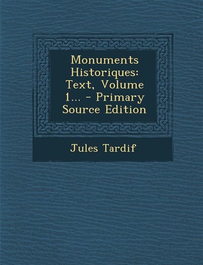 Front cover_Monuments Historiques