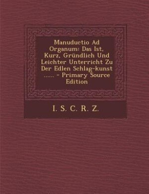 Couverture_Manuductio Ad Organum