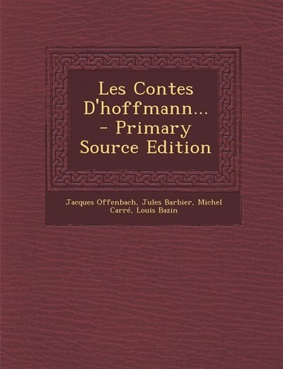Front cover_Les Contes D'hoffmann...