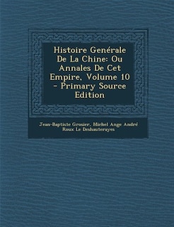 Front cover_Histoire Genérale De La Chine