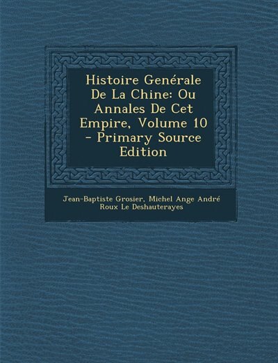 Front cover_Histoire Genérale De La Chine