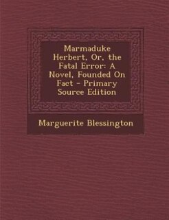 Couverture_Marmaduke Herbert, Or, the Fatal Error