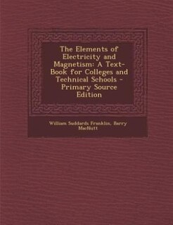 Front cover_The Elements of Electricity and Magnetism