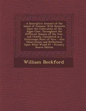 Front cover_A Descriptive Account of the Island of Jamaica