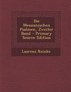 Couverture_Die Messianischen Psalmen, Zweiter Band