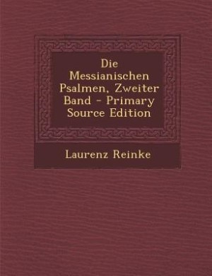 Couverture_Die Messianischen Psalmen, Zweiter Band