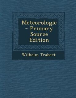 Couverture_Meteorologie - Primary Source Edition