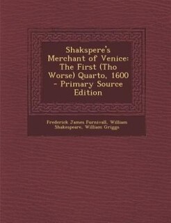 Couverture_Shakspere's Merchant of Venice