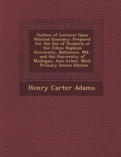 Couverture_Outline of Lectures Upon Political Economy