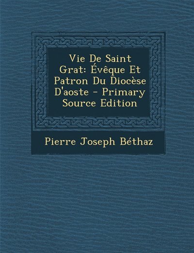 Couverture_Vie De Saint Grat