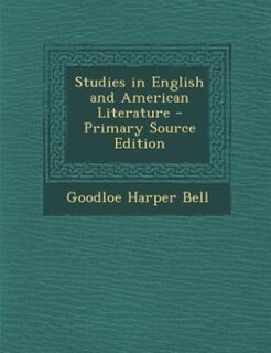 Front cover_Studies in English and American Literature - Primary Source Edition